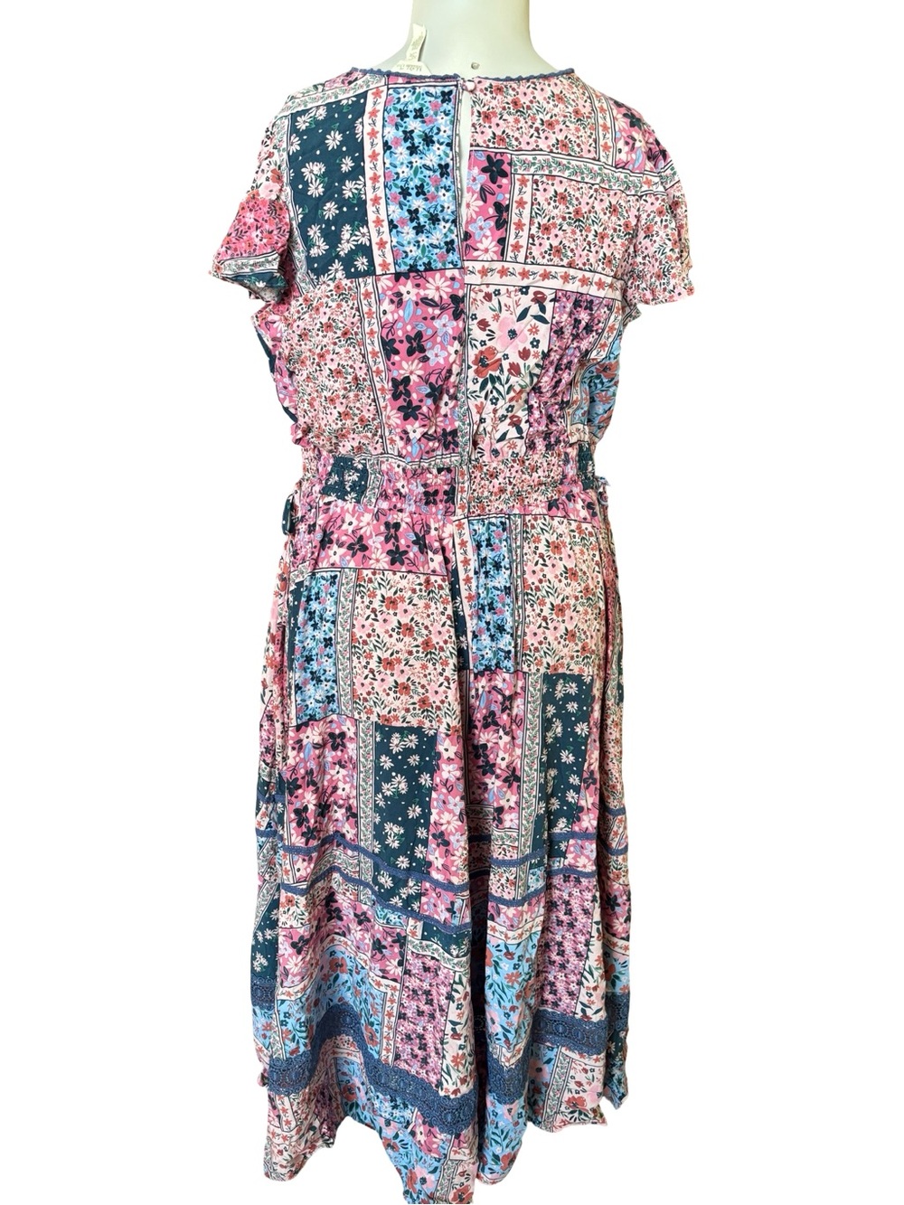 Matilda Jane Patchwork Floral Maxi Dress in Pink & Blue - Picture 2 of 4
